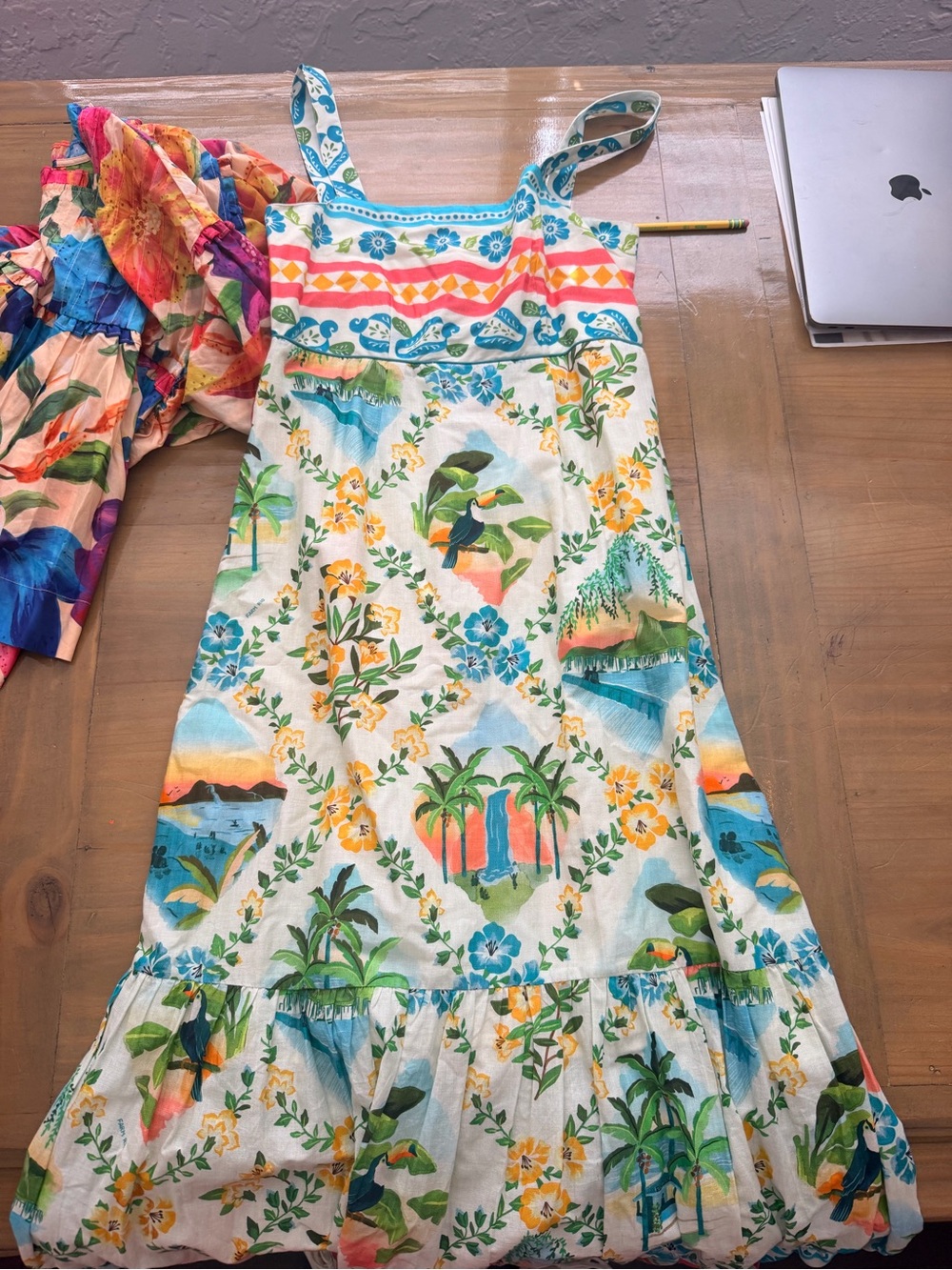 FARM RIo for Anthropologie printed maxi dress size xs BNWT - Picture 5 of 7